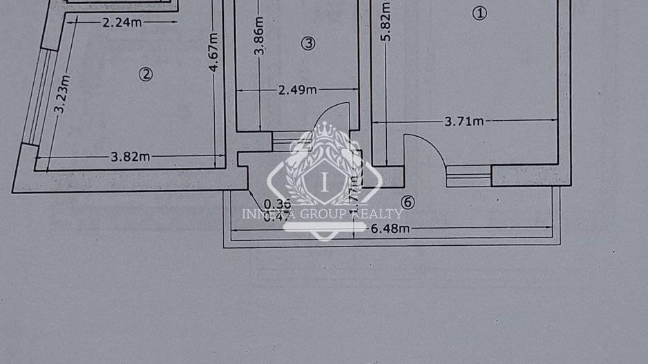 Apartament 2 camere, decomandat, 60mp, metrou Brancoveanu - Schiță 9