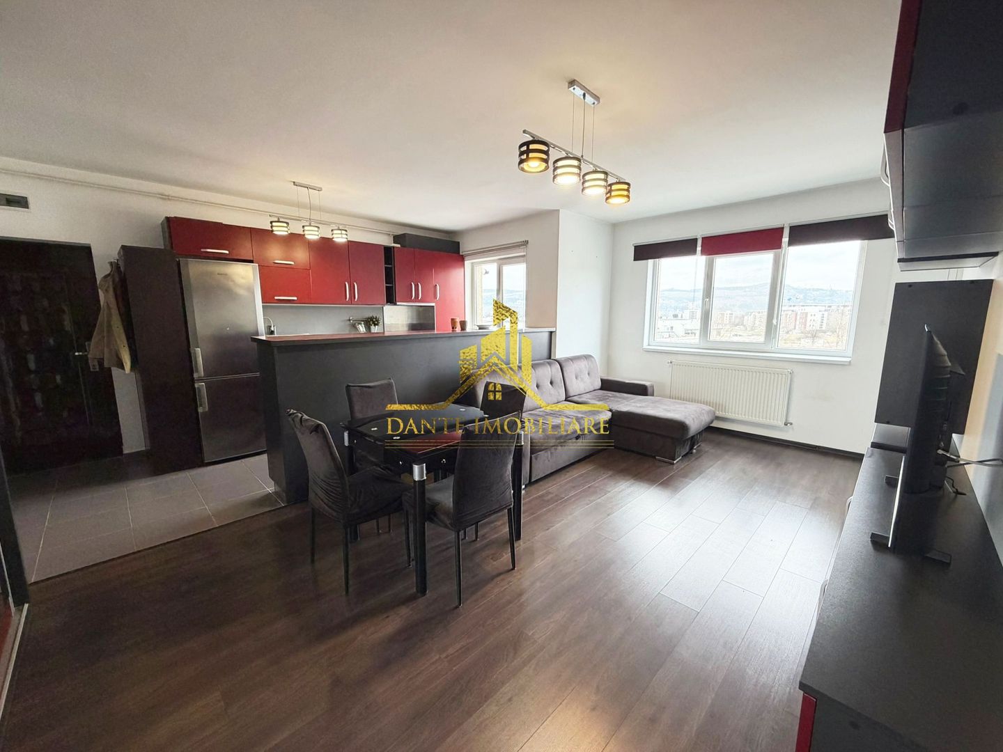 2 camere, spatios, mobilat modern, bloc nou, balcon, zona VIVO - Poză 10