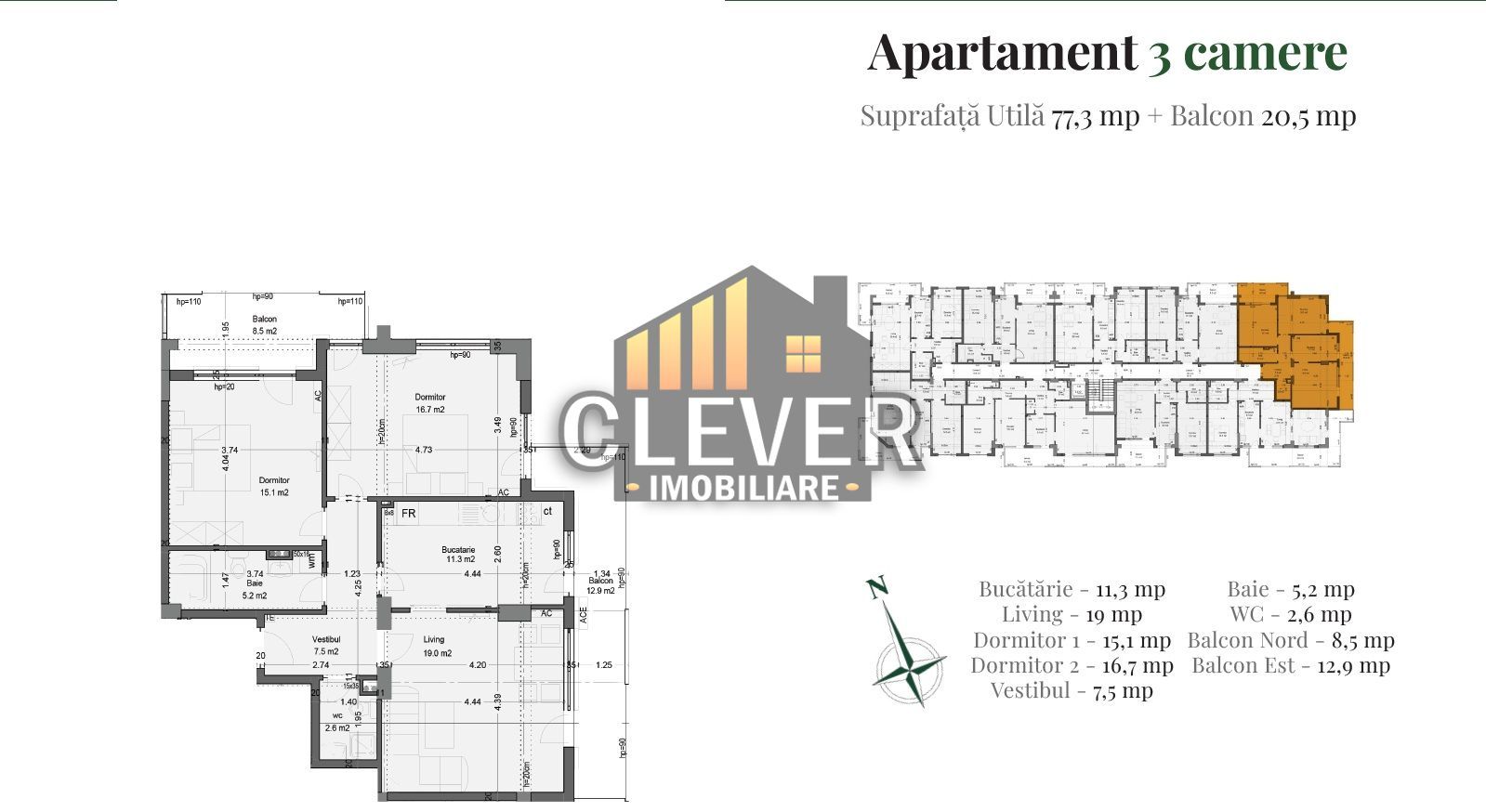 Apartament nou 3 camere Pallady, compartimentare ideală - Poză 1