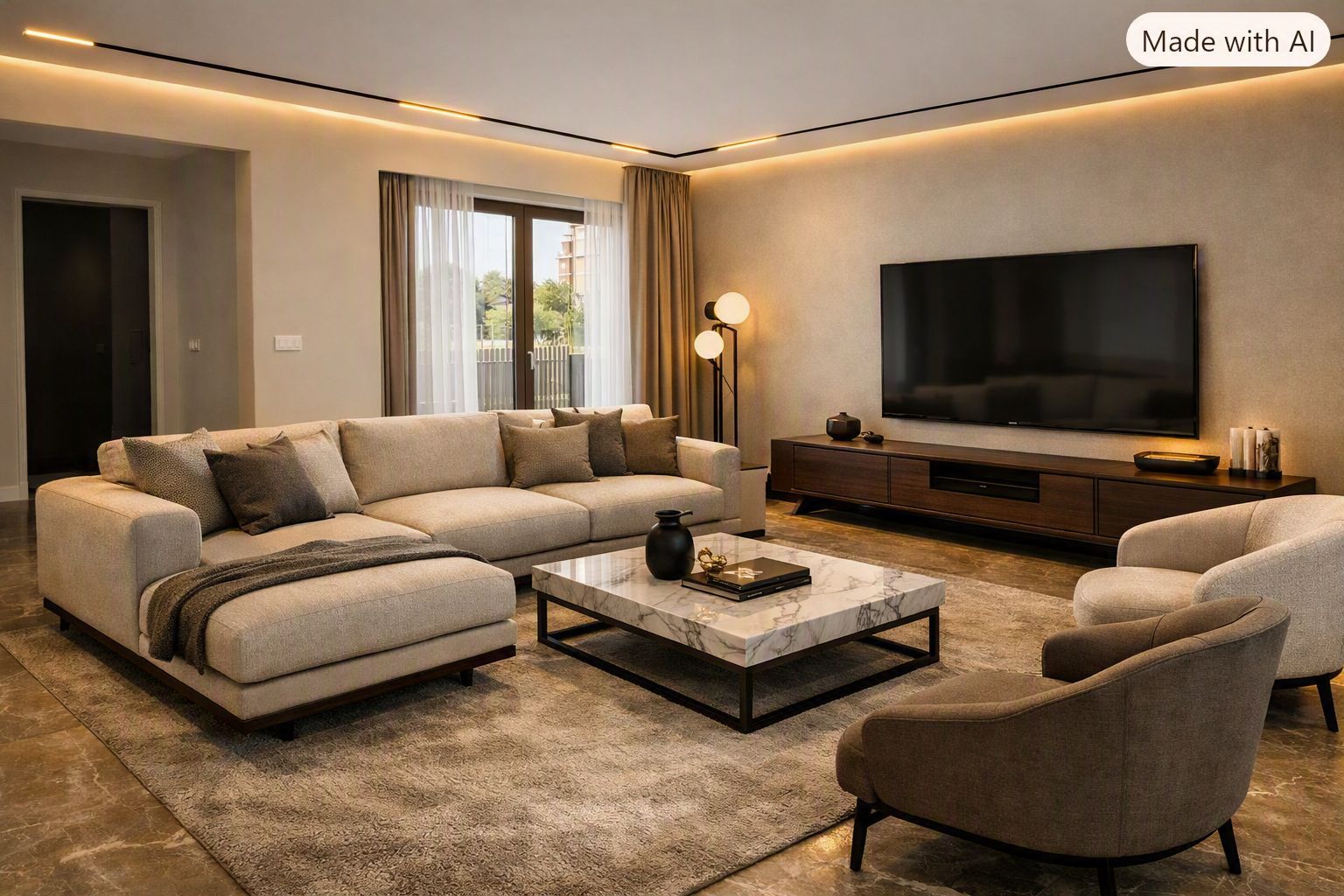 Apartament 2 camere cu grădină, prima închiriere – Green Lake Baneasa - Poză 1