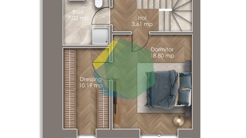 Vilă Duplex Otopeni/Metrou la 900 m/Spatioasa - Poză 7