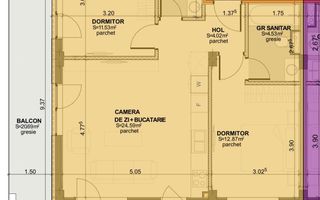 Apartament 3 camere de vanzare - bloc nou - Margeanului - Poză 6