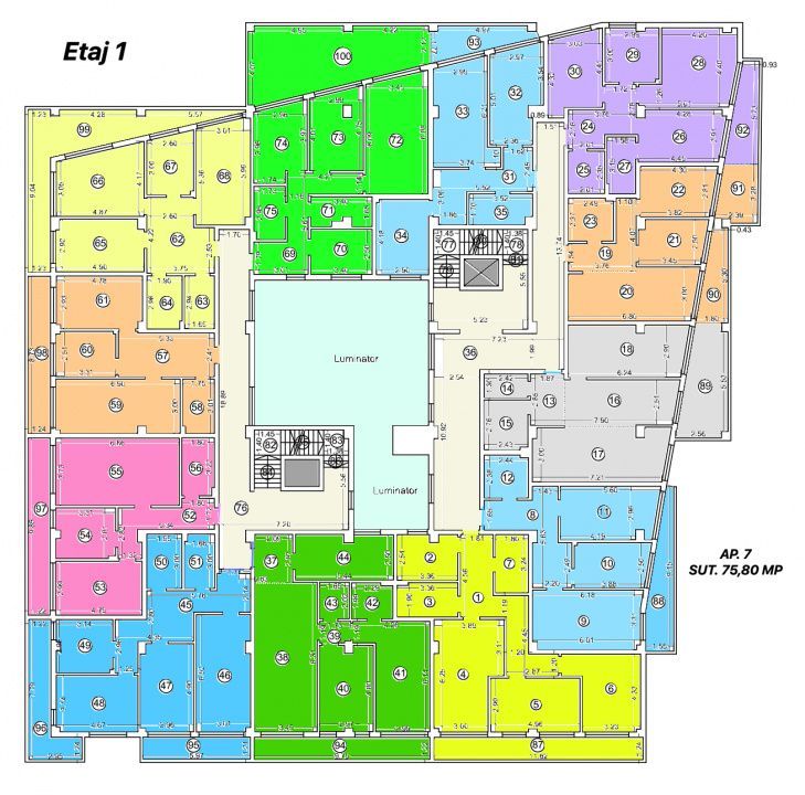 Tomis Nord - Vanzare apartament decomandat cu 2 camere, bloc nou. - Poză 5