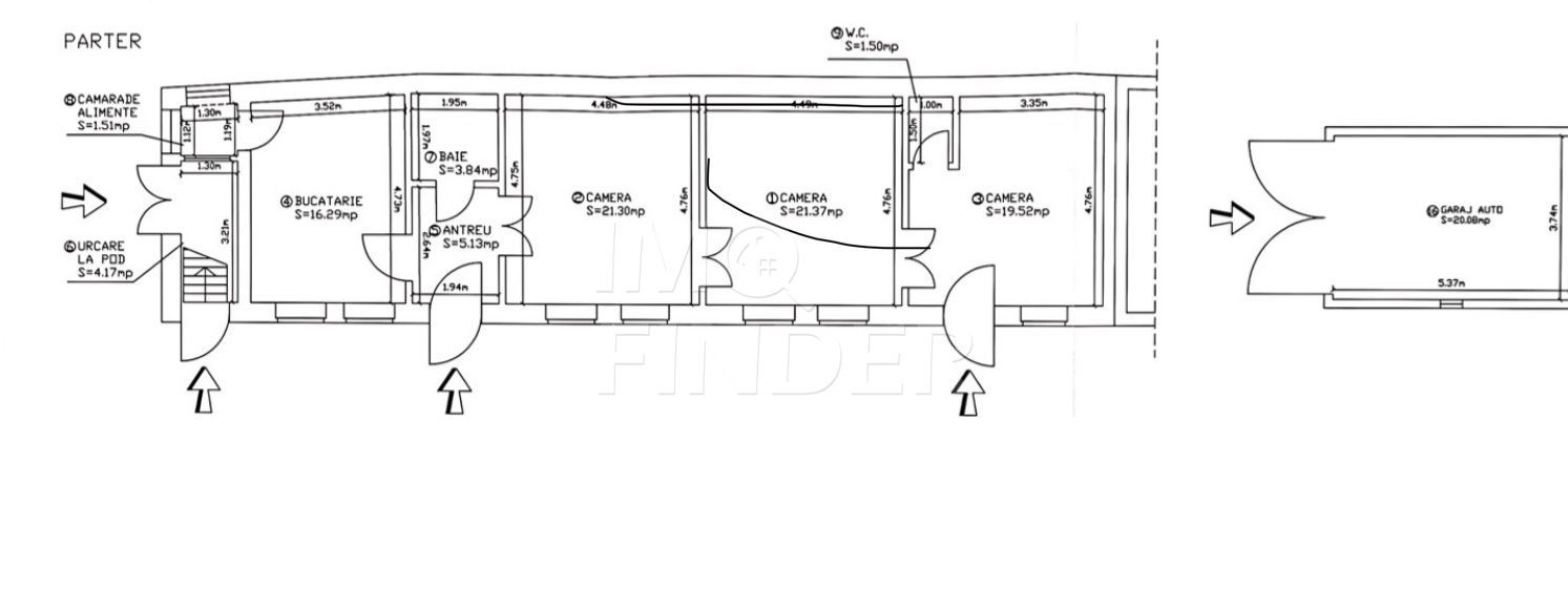Proprietate unica 271 mp construiti, Centru, zona Horea - Poză 12