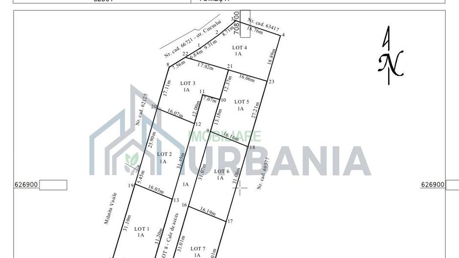 Teren intravilan 500 mp – Tomești, Chicerea – utilități, parcelat - Poză 3