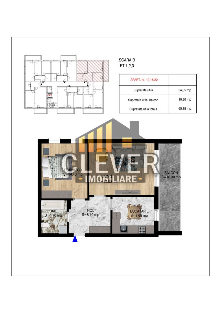 Theodor Pallady-Metrou Nicolae Teclu-2 camere-Comision 0 - Schiță 6