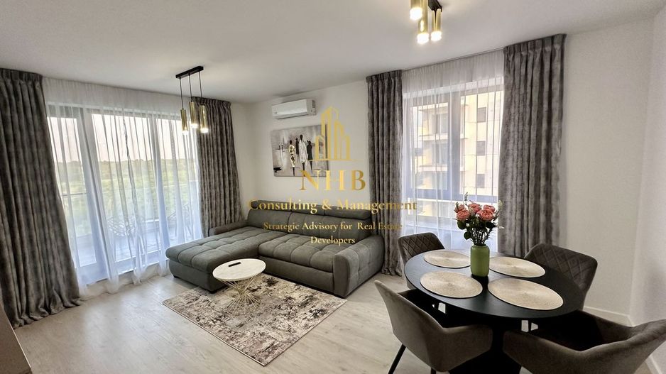 Apartament  de închiriat-2 camere - Baneasa, Greenfield-PARCARE- NOU - Poză 3