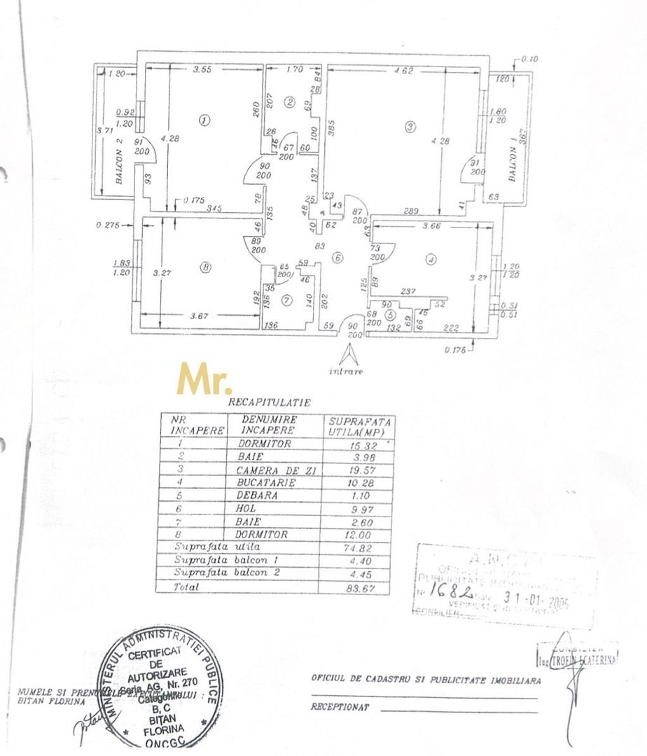Apartament 3 Camere în Găvana - Decomandat și Luminos - 83 totali - Poză 1