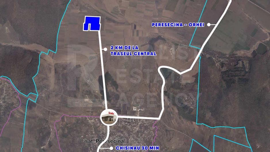 Vînzare, teren agricol, 25,3 ha, s. Peresecina, Orhei. - Poză 1