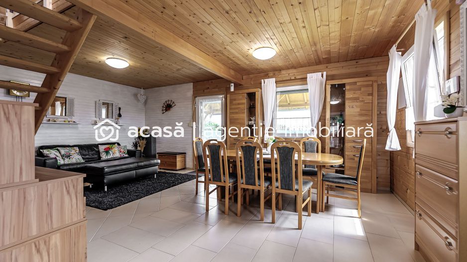 Casa de Lemn cu Piscina si Gradina Impecabila in Vladimirescu! - Poză 7