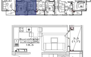 Vânzare, apartament, 1 camere + living, str. Durlești, Dumbrava - Poză 5