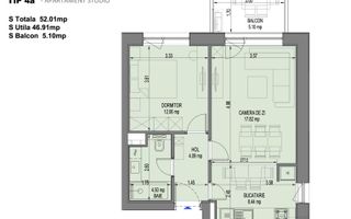 Vânzare, Studio dublu, Nusco City Park, București - Poză 5