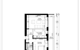 Pipera | Apartament Premium 2 Camere | 68 MP Totali | 2 Parcari Incluse - Schiță 6