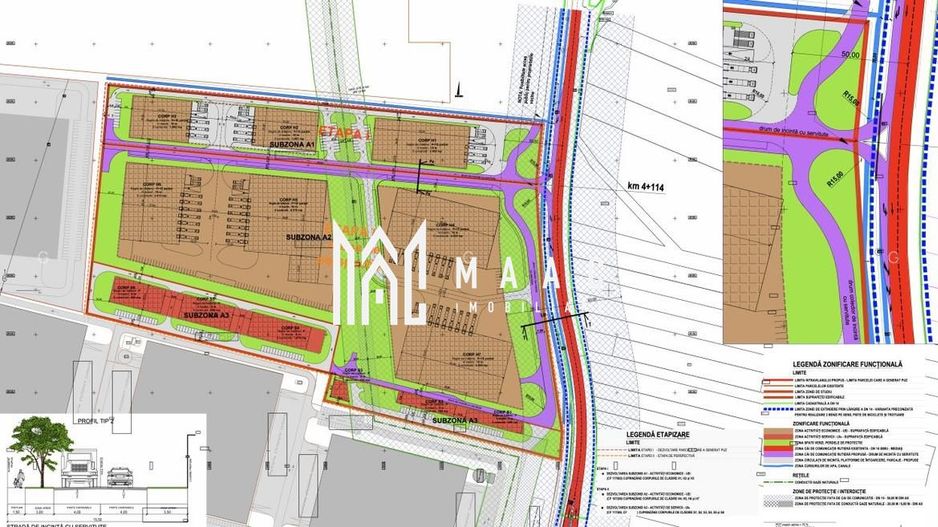 Teren industrial/ comercial I 19.100 mp I Front 53ml I DN14 - Poză 3