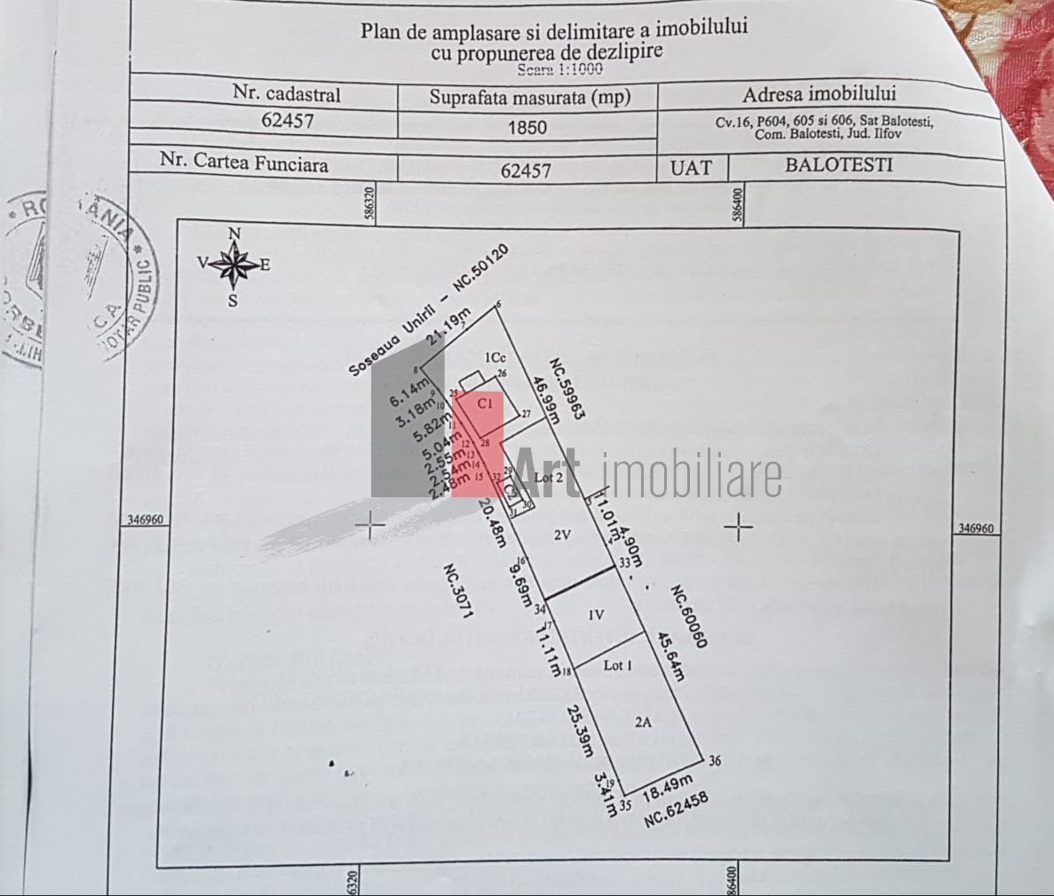 Teren de vanzare Balotesti - Soseaua Unirii - Poză 3