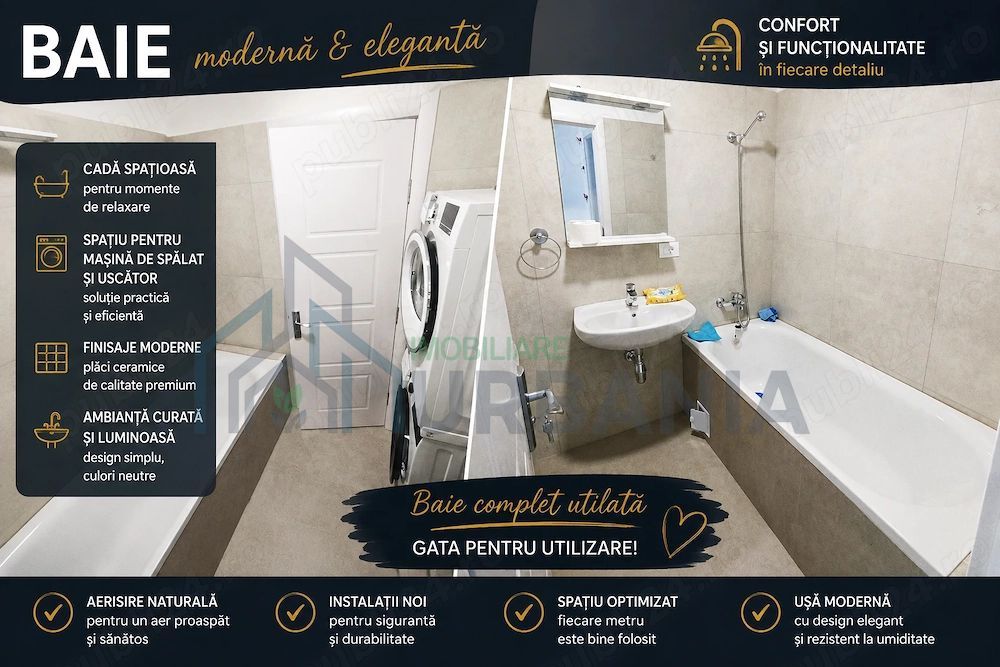 Apartament 1 cameră decomandat, 33 mp, loc parcare, complex nou 2022, zona Bd. Poitiers - Continental, Iași - Poză 2