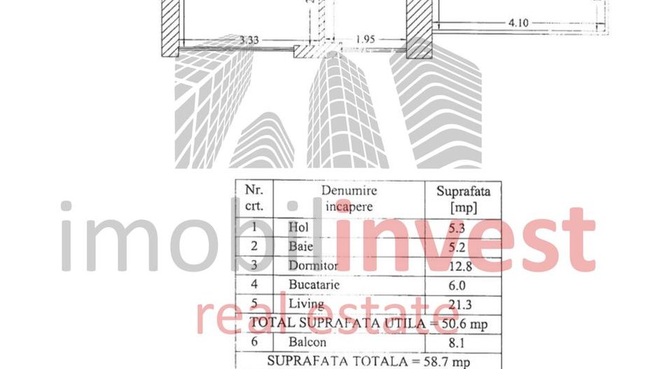 Apartament 2 camere de vanzare in One Lake Club - Schiță 12