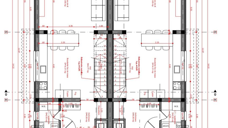 Duplex modern P+E cu 4 camere - Poză 9