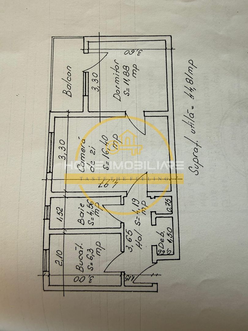 Apartament cu 2 camere/ 45mp/ zona Podu Ros - Poză 7