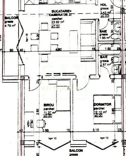 Apartament 3 camere-2 balcoane-etaj 1- Zona  Calea Moldovei - Poză 1