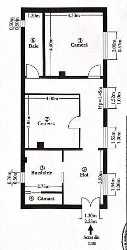 Apartament la casă | 2 camere | 74 mp utili | - Poză 3