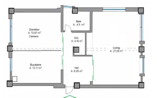 Apartament 3 camere de vânzare zona premium Buna Ziua Comision 0% - Poză 13