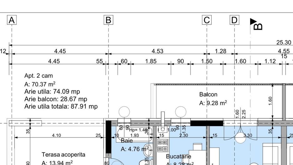 AP. 2 CAMERE CU TERASA, PRET OFERTA, BUCATARIE INCHISA, COMISION 0% - Poză 2