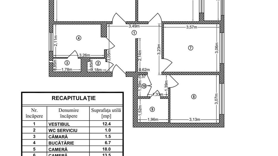 De vânzare: apartament 4 camere - Apusului - Gorjului - Militari - Poză 8