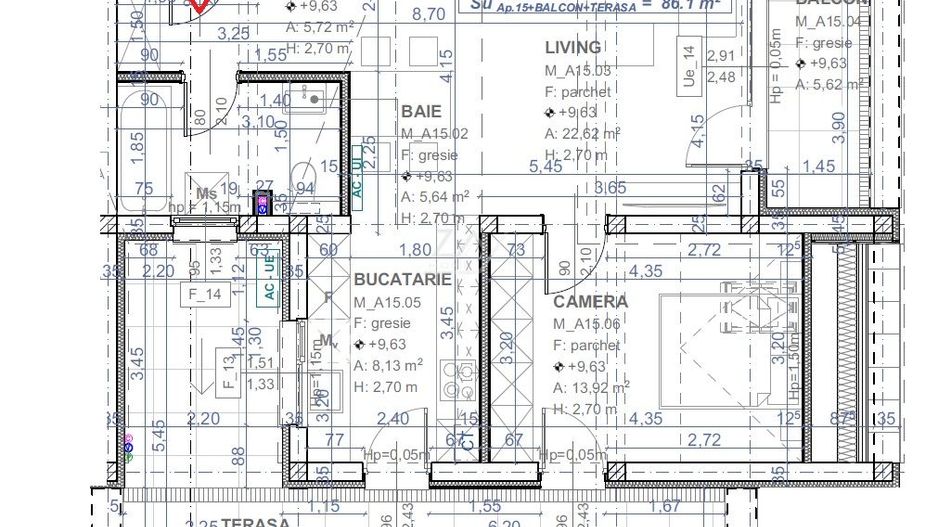 Bloc finalizat. Lift. Decomandat. Loc parcare. - Poză 11