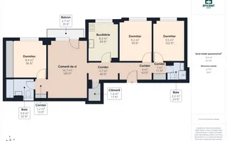 De închiriat - Apartament cu 4 camere - Zona Micălaca - Arad - Poză 26