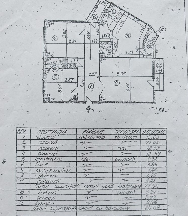 3 camere | Baneasa | MedLife | bloc 1983 - Poză 26