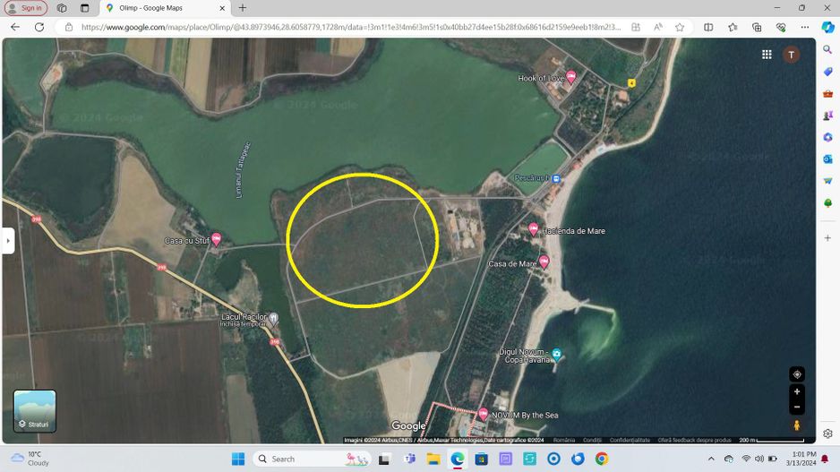 OPORTUNITATE TEREN 15HA LANGA POPASUL PESCARILOR OLIMP - Poză 2