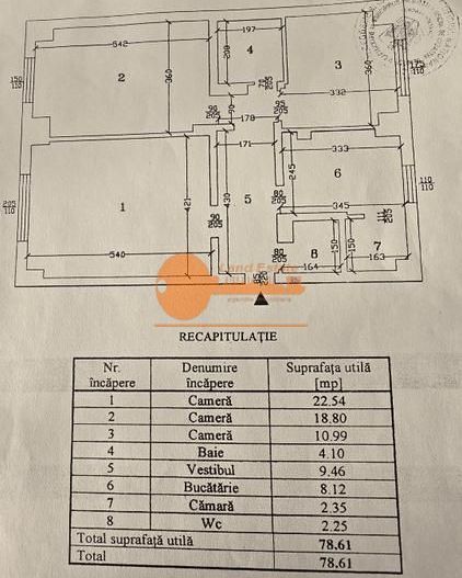 Apartament 3 camere | Barbu Văcărescu - Schiță 13