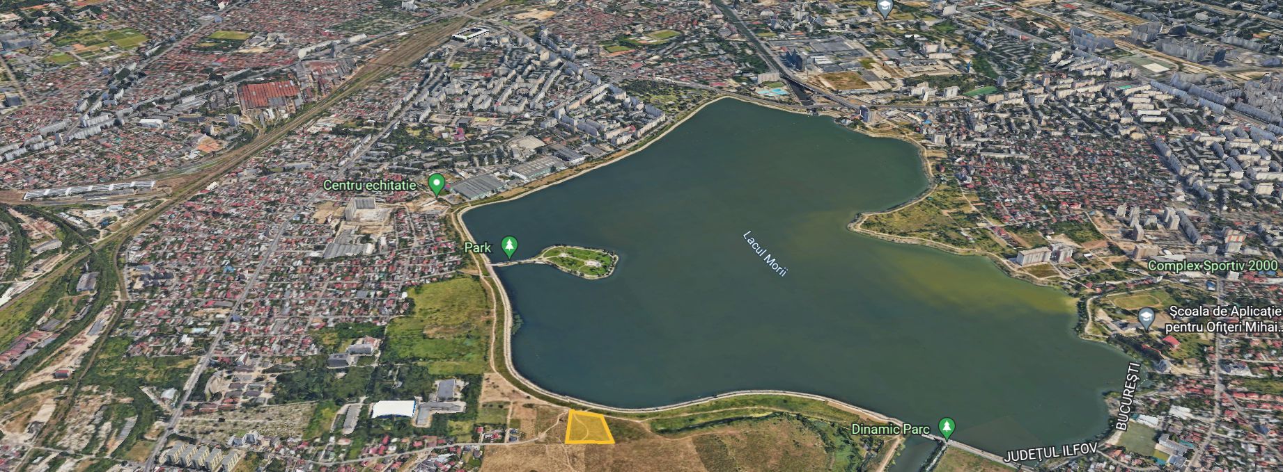 Oportunitate | Teren pe lac | 1 ha | POT 70% | CUT 3 | Lacul Morii - Poză 1