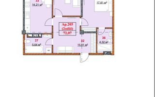 Vânzare, apartament, 3 camere, strada Grenoble, Botanica - Poză 3