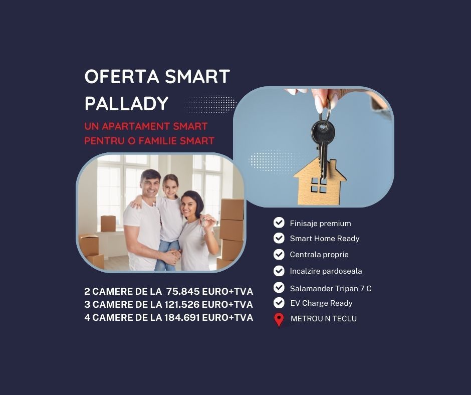 Apartamente 2 camere Titan Pallady Metrou,SMART Home,EV CHARGE Ready, - Poză 1