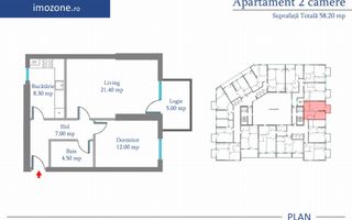 Militari-Metrou Preciziei -2 Camere , 58.2 mp, Ideal Investitie sau Locuinta - Poză 3