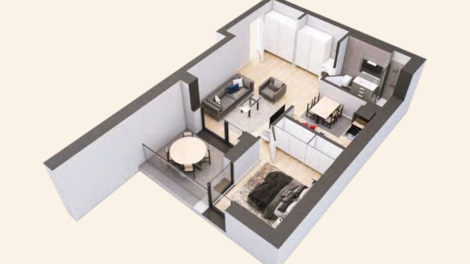 2 camere Aviatiei - Mall Promenada - Schiță 12