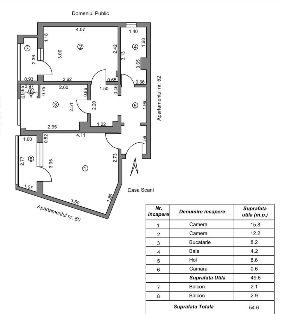 Apartament 2 cam dec | Micro 13B ,et 2 - Poză 1