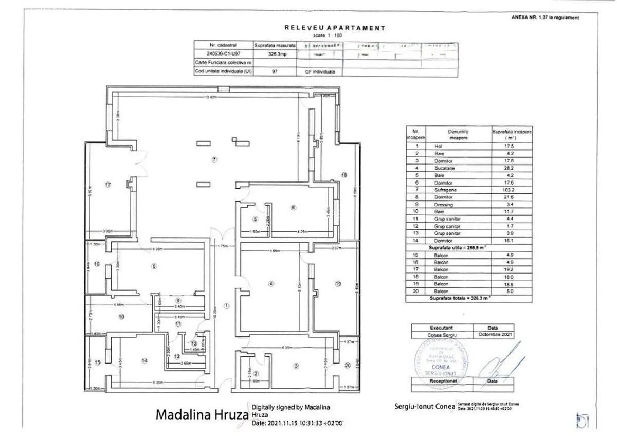 PENTHOUSE PANORAMIC – Etaj 9 | 4 Dormitoare | 5 Băi | Living 103 mp - Poză 9