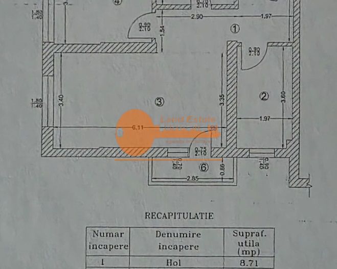 2 Camere  Bloc Nou 2017  54 m² Mobilat  Romancierilor - Gorjului - Schiță 7