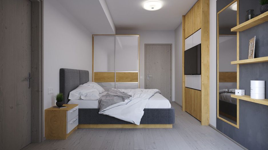Apartament 3 camere de inchirat Rond OMV Pipera Curte proprie 45M - Poză 1