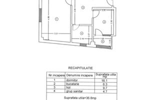Vânzare apartament cu o cameră - 35 m.p în Păcurari - Iasi - Poză 11