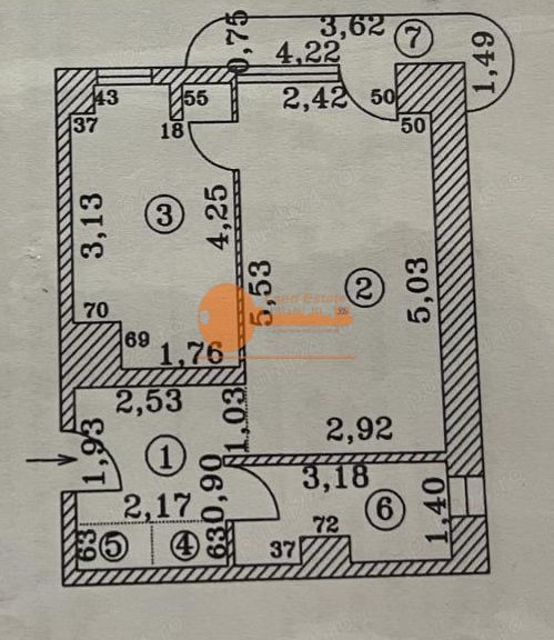 Apartament 2 Camere | Tineretului – Șincai - Schiță 10