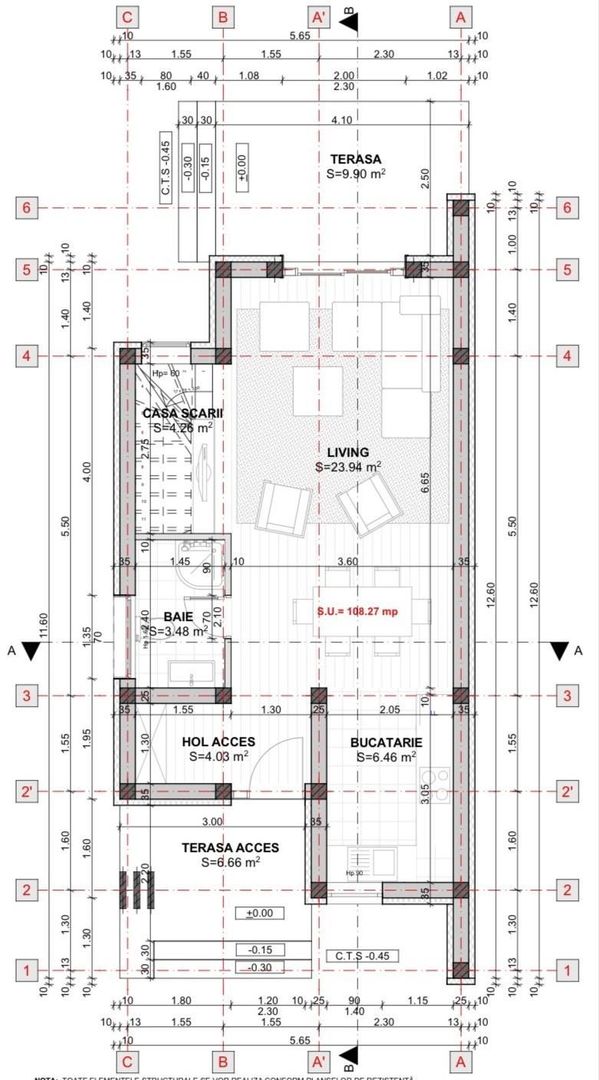 Casa individuala 4 camere -  Proiect arhitectural distinct - Giroc - Poză 10