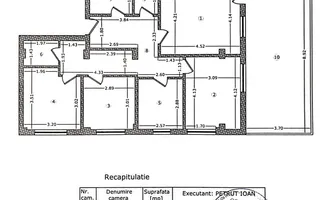 Apartament 4 camere + curte proprie Locatie excelenta – Brancoveanu - Schiță 52