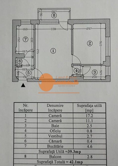 Apartament 2 camere renovat | Kiseleff – 350m de Piața 1 Mai - Schiță 17