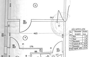 Apartament 2 camere semidecomandat Valea Rosie - Schiță 7