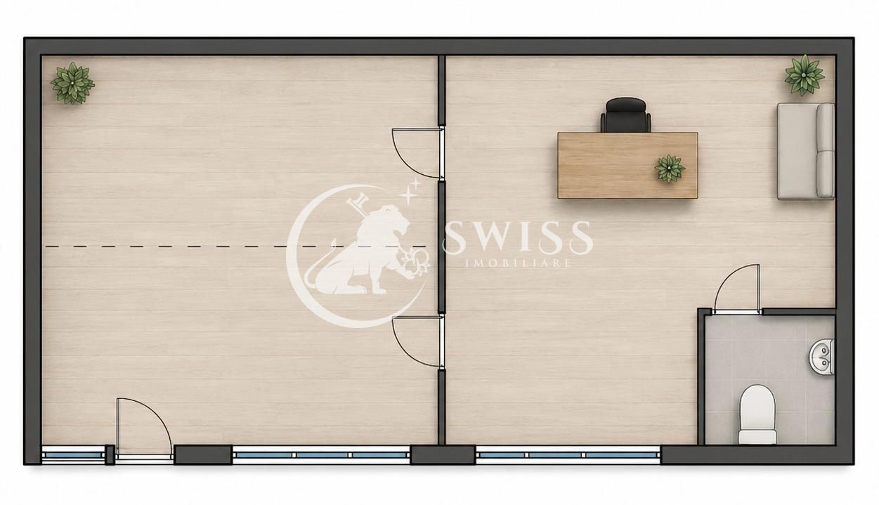 Spatiu comercial | Intrare din strada | Vitrina | Zona Centrala | 23mp - Poză 3
