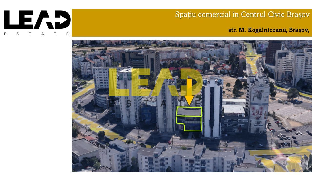 Spatiu comercial de inchiriat, 1974 mp utili, Centrul Civic Brasov! - Poză 1
